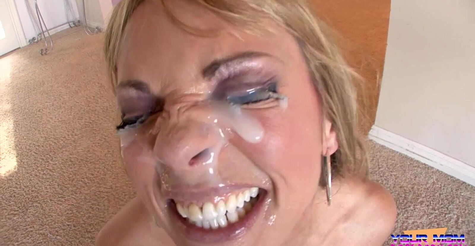 Blonde woman wearing lingerie sucking dick Shayla Laveaux