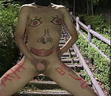 野外浣腸アナルオナニー