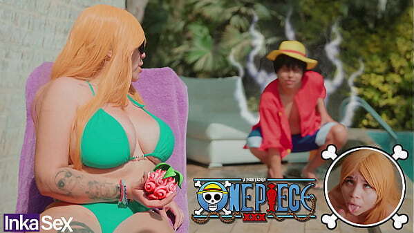 Cosplay Nami SUPER TETONA follada capit&aacute_n Luffy dentro tripulaci&oacute_n buscando PIECE.