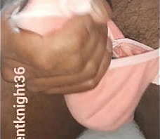 Light pink sexy soft bra fuck - cumshot on bra - big black cock rubbing on light pink Bra