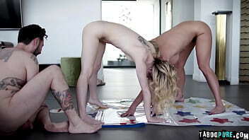 Stepsiblings Romero Demi Hawks shock find their stepmom Katie Morgan stepdad Tommy Pistol have become nudists!