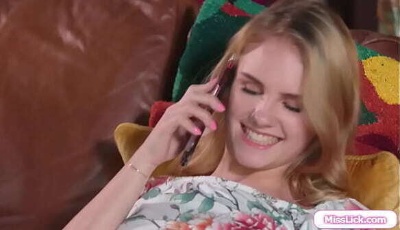 almost caught getting licked