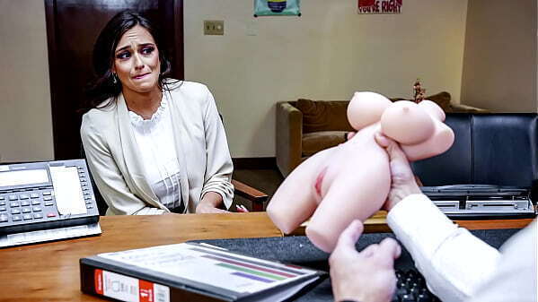 Stepmom Armani Black'_s stepson brought doll class facing expulsion. Armani must suck Principal'_s cock!