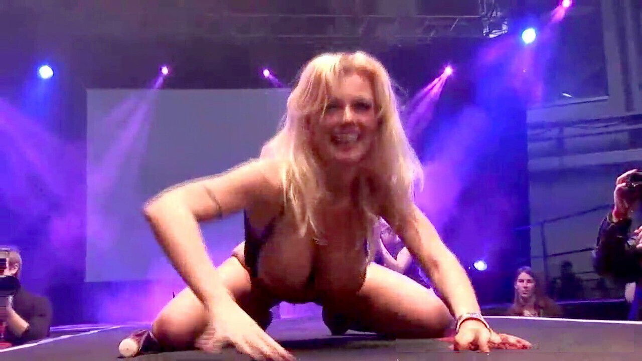 Wild MILF performance public platform