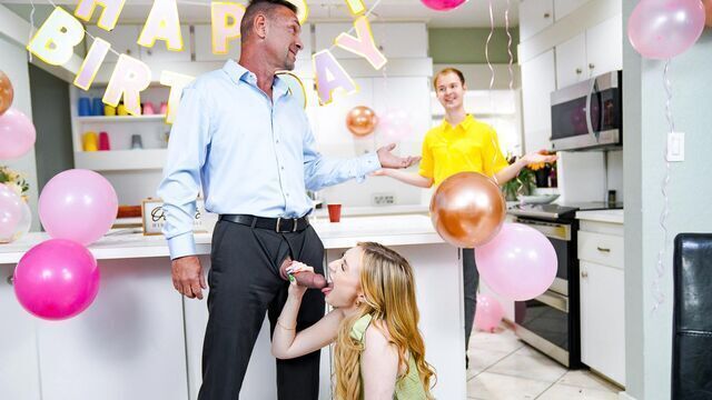  Gorgeous babe Daisy Lavoy is enjoying this huge brown cock 