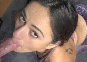 ChickPass Brunette slut Mallory Monroe sucking some dick