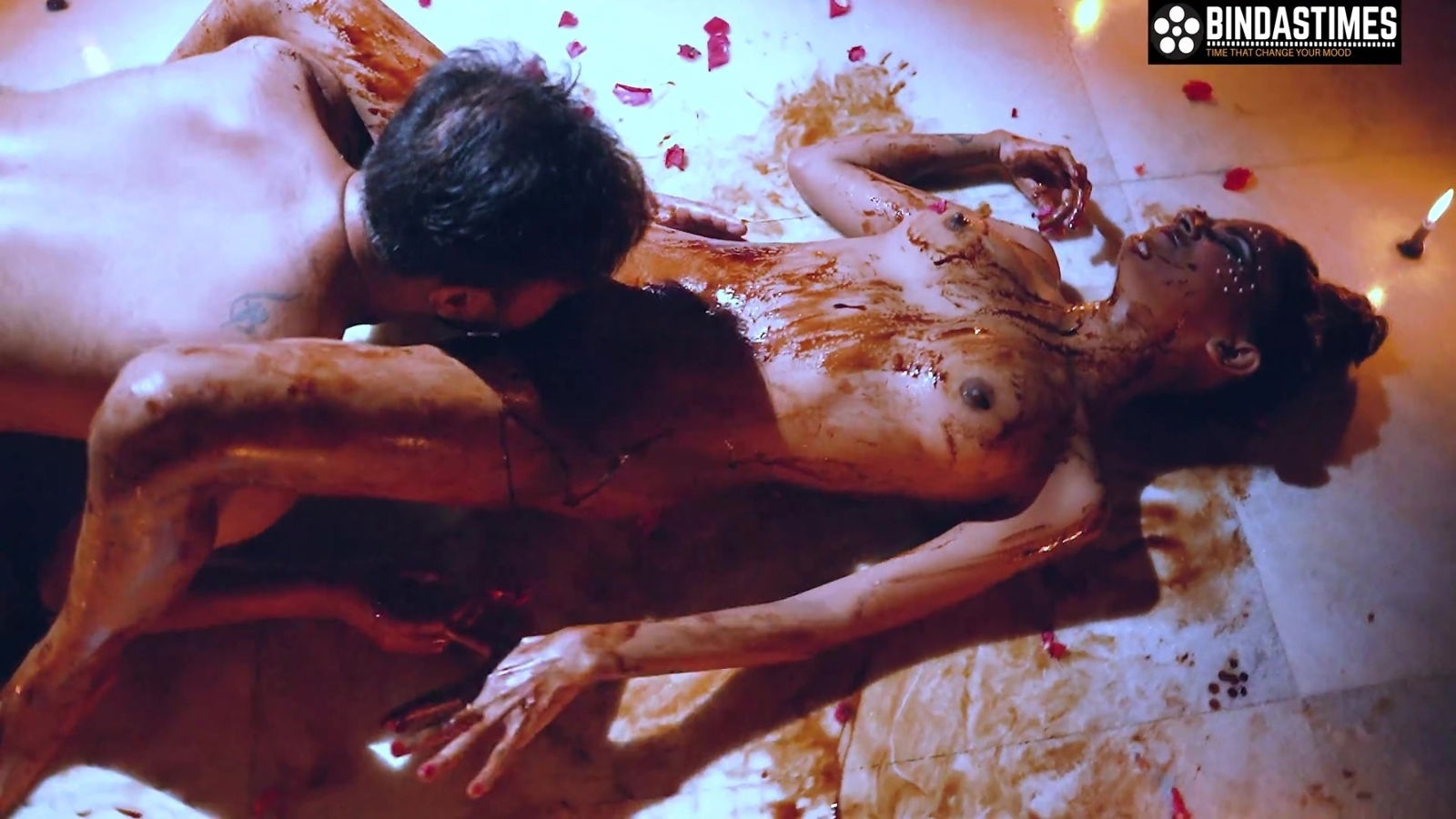 Desi Indian Marriage Anniversary Special Candle Light Chocolate With teen Sudipa