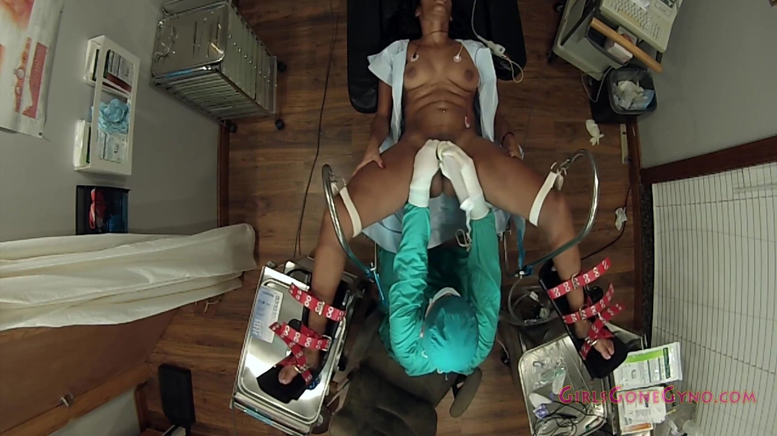 Tori Sanchez Tampa University Physical Exam Busty Ebony Gets Examined Doctor Orgasm While Spread Eagle Stirrups