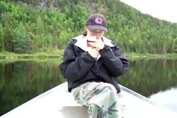 Elizabeth Douglas gone fishing having a camels regular 