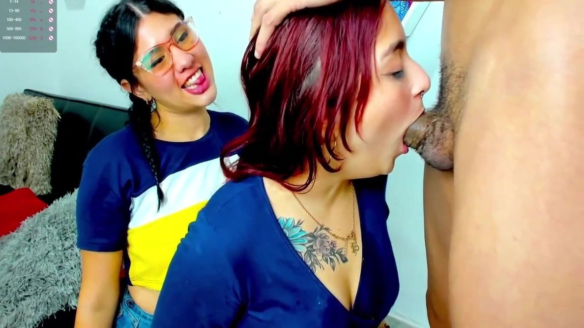 Melissa Lujan Latinas Fondle Each Others Throatfucked