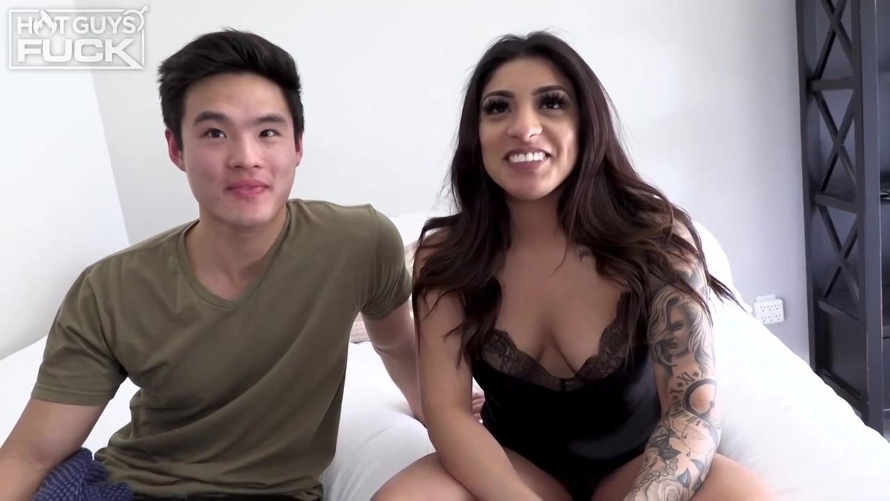 Hot brunette, Jessica Nunez is having amazing sex with Charlie Tran while his girlfriend is working