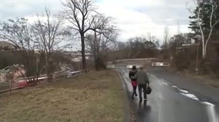 Mary Rouge waits public park find horny male