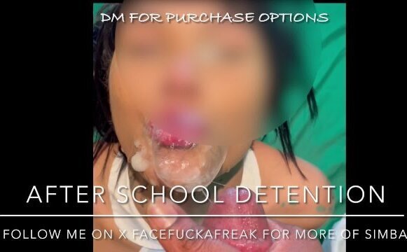 gets after school detention(huge load cumming)