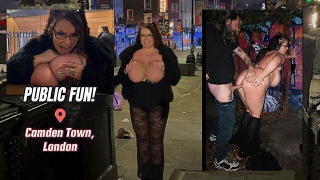 RISKY Fucking Camden Town, London Public Flashing Fucking! Georgina Theo