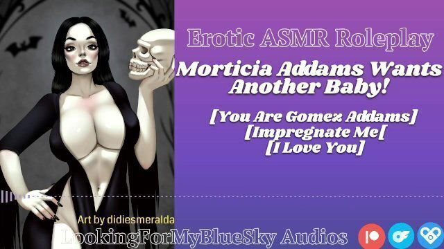 Morticia Addams Wants Pregnant [Goth Girl] [Creampie] [Hentai Roleplay]