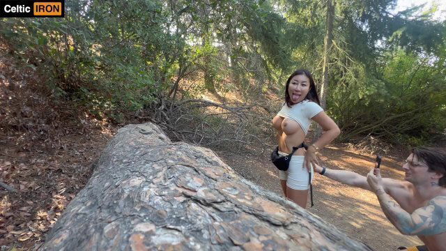 Nicole Doshi Seduces Into Public Beverly Hills Forest