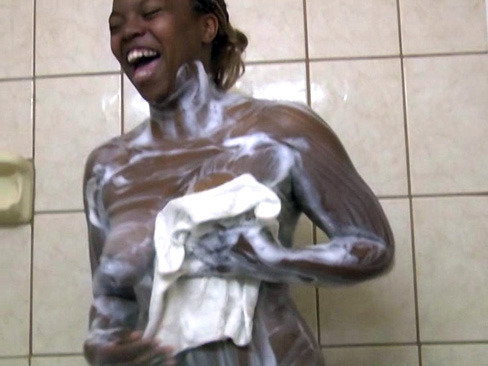 Black Hottie Scooter Banx Shower RealBlackExposed