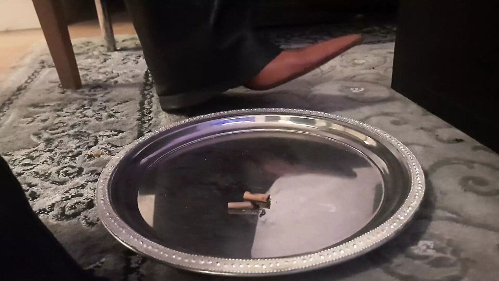 Designerboots silverplate ashtray