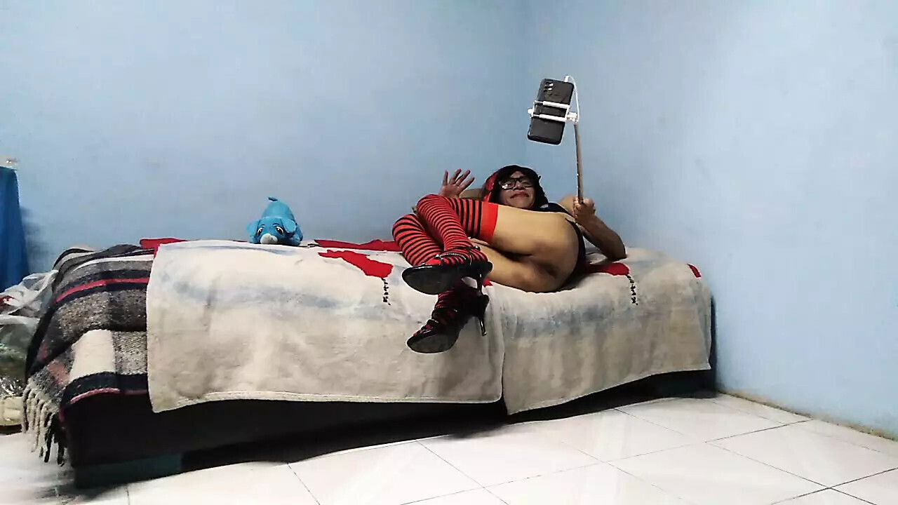 Joselynne Sexy Stockings Heels Show Pussy