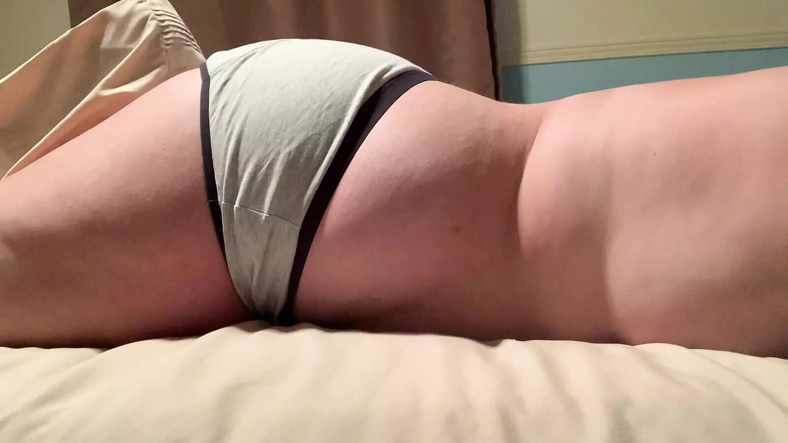 Pillow hump nipple play moan