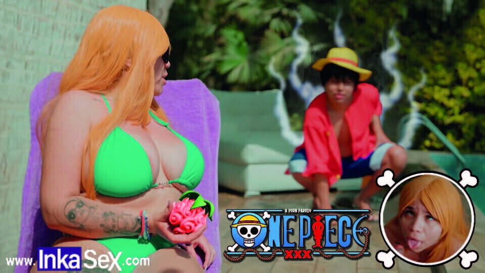 Cosplay Nami SUPER BUSTY fucked Captain Luffy inside crew looking PIECE.