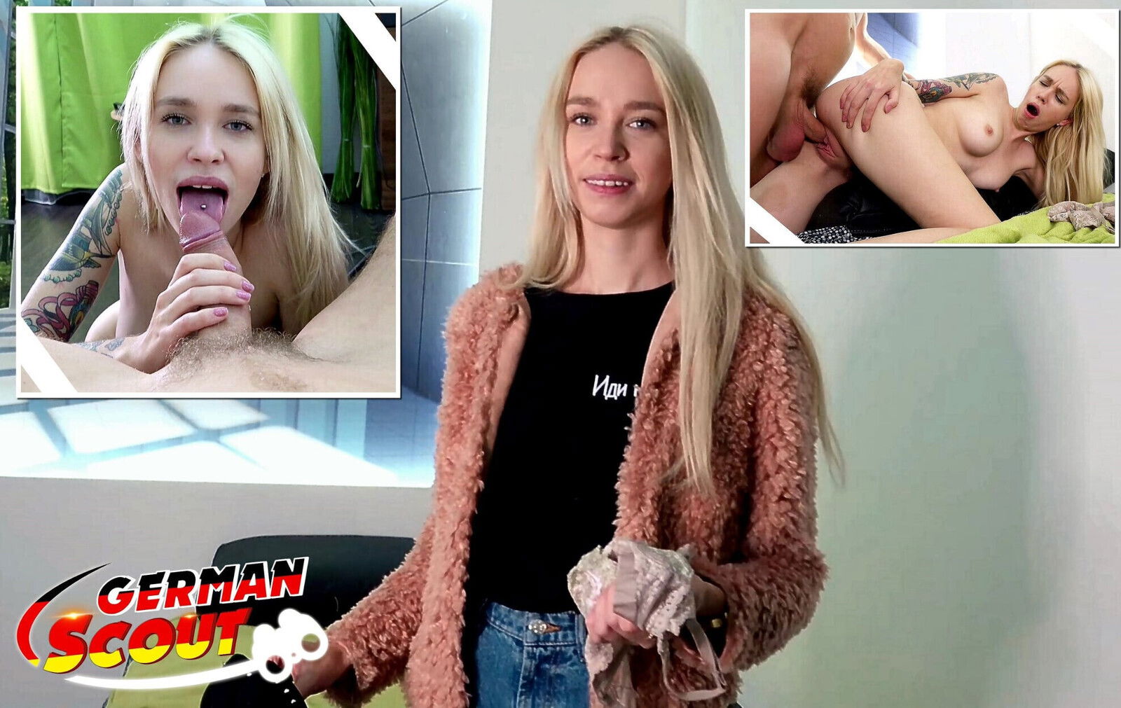German Scout Skinny Blonde Teen Arteya Seduce Hard Casting Fuck Model