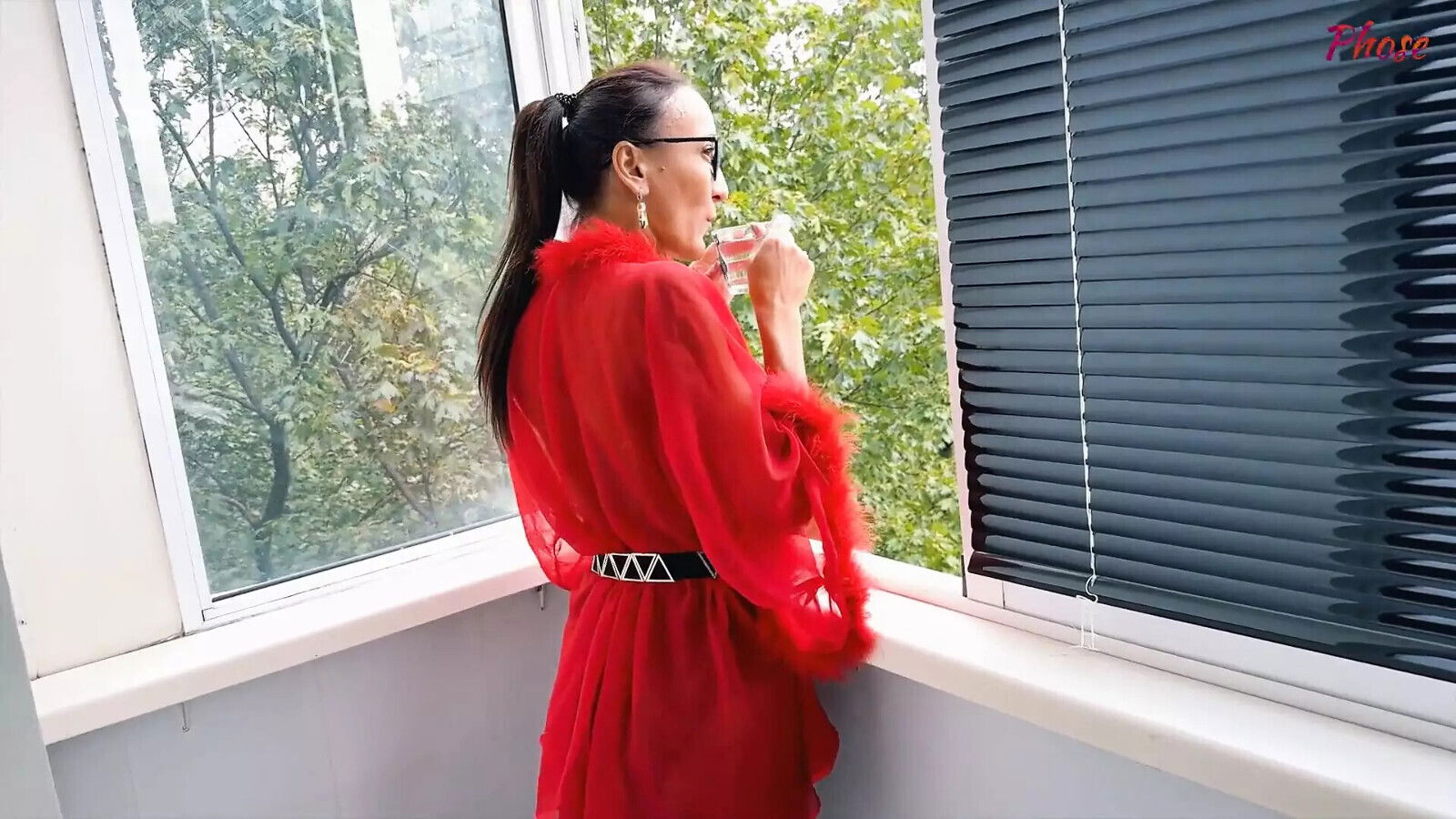 Karina Sucks Black French Pantyhose