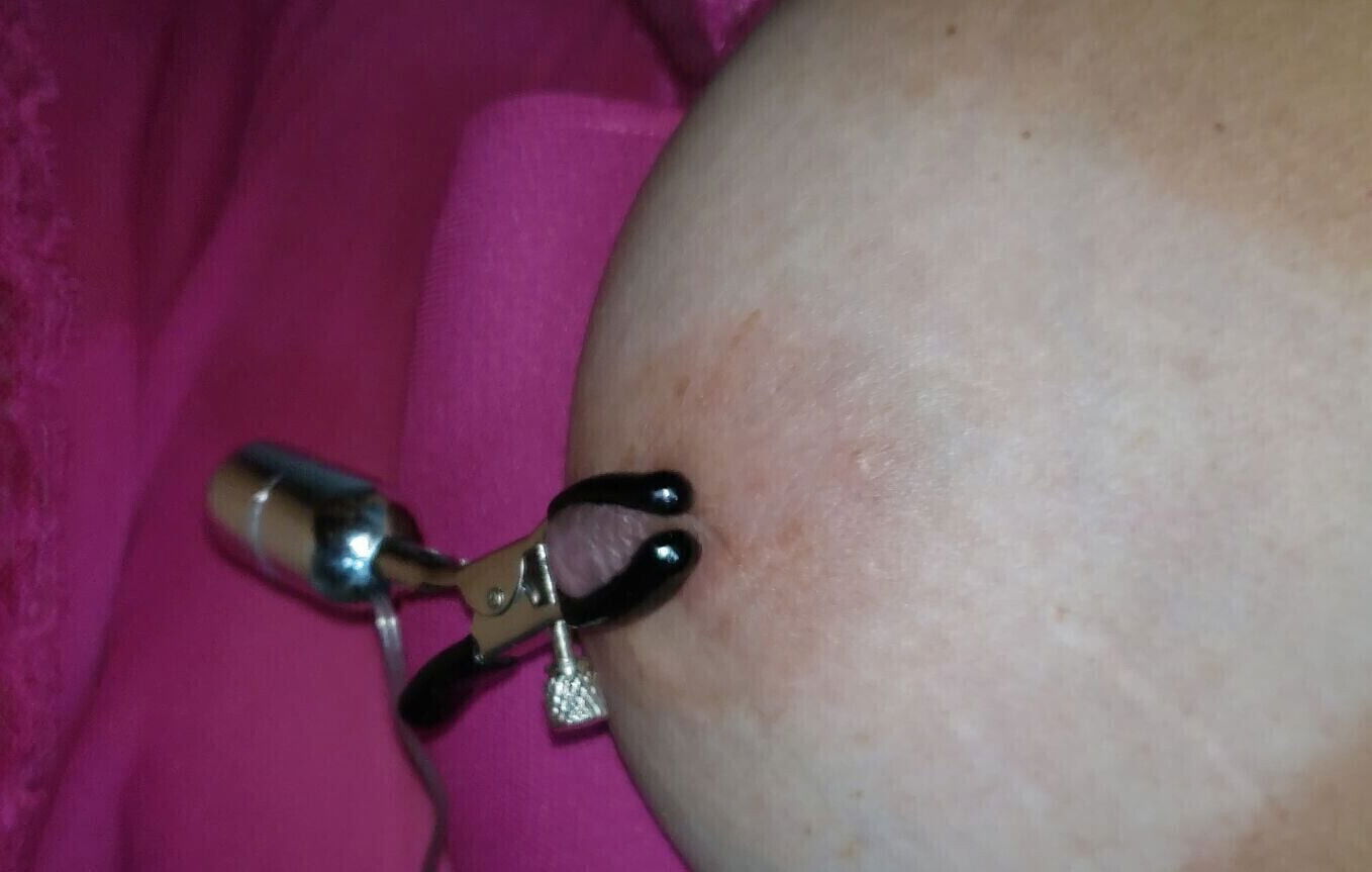 Drinking After Blowjob While Using Nipple Masturbator