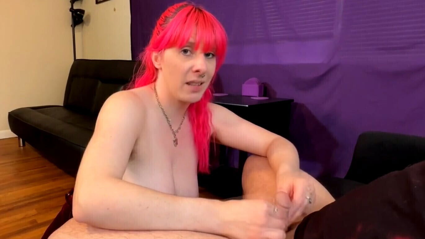 milf with natural pink hair sucking tiny penis