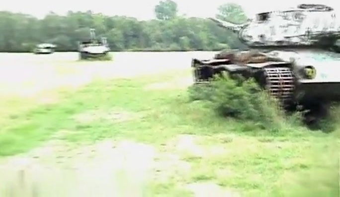 Outdoor military sex action