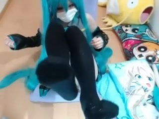 Miku Hatsune chating playing