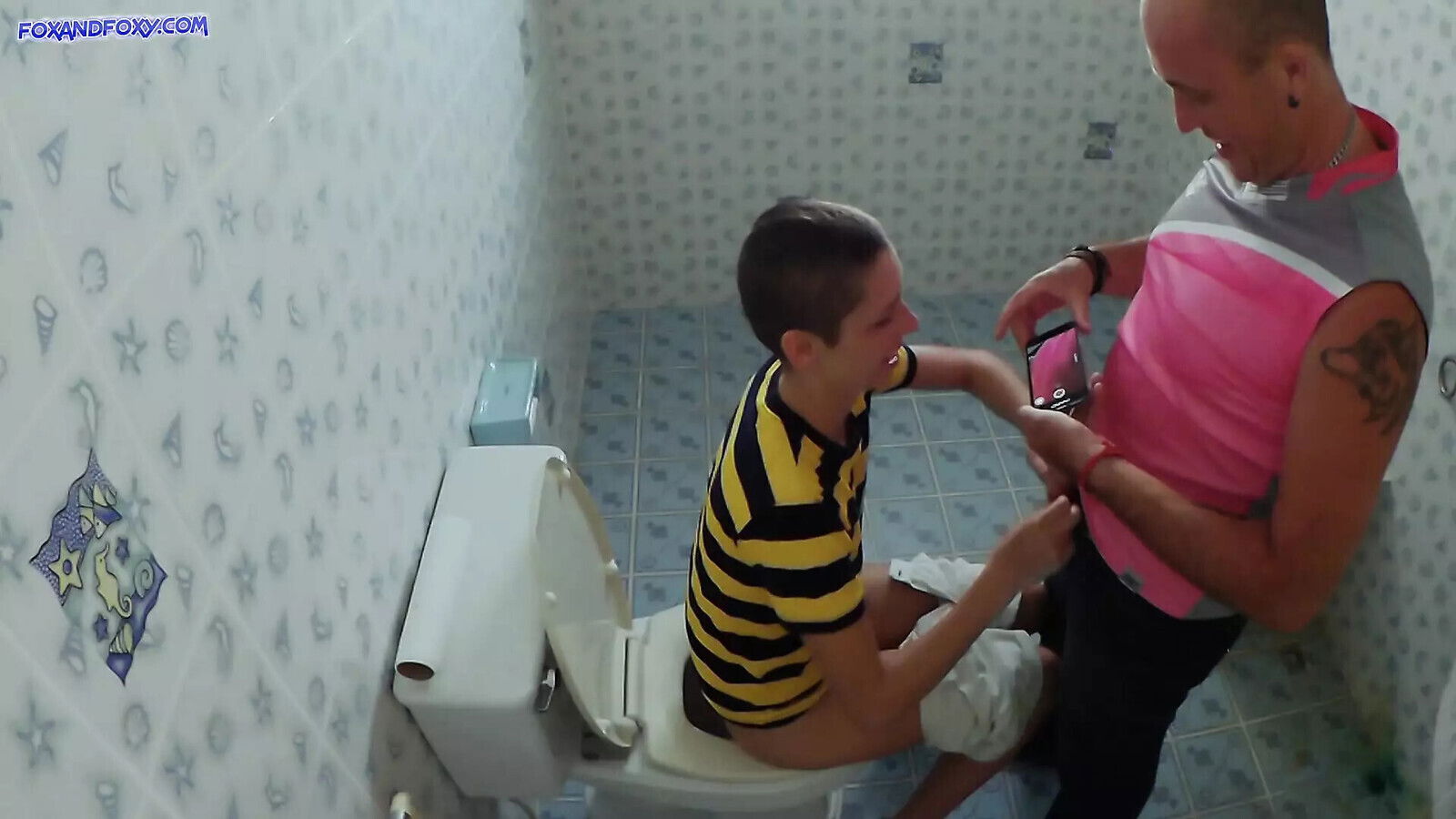 inside public toilet creampie