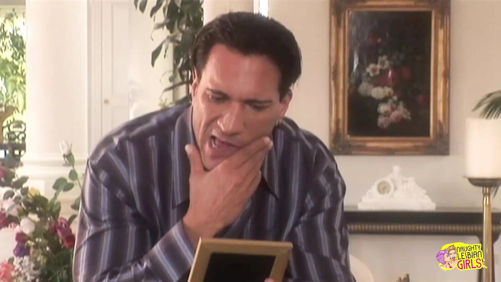 Once Husband Leaves Busty Lesbian Cutie Gets Seduced Horny Brunette Maid