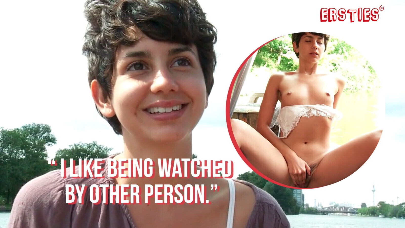 Ersties boat, Anais satisfies herself with fingers