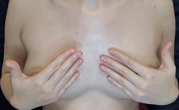 LOOK NIPPLES MASSAGE WITH CUM! FEMALE SOLO