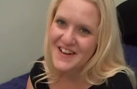 Giant black fills young pussy this sexy white thick blonde girl