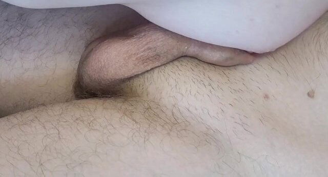 DICK LEAKING FROM TITS, PUSSY LEAKING FROM DICK breast rubbing