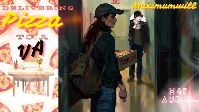 PIZZA, Porn and POUNDING at a PORNSTARS Place - MALE AUDIO FOR WOMEN