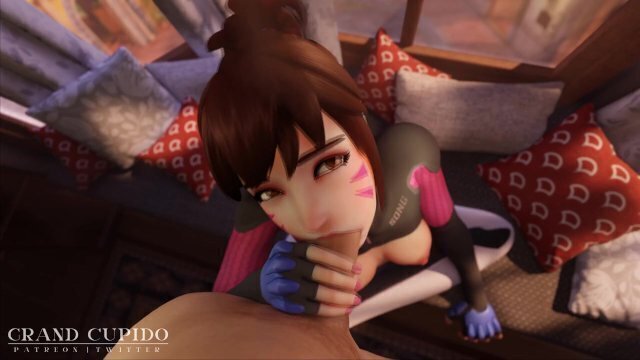 D.va Loving Gentle Blowjob [Overwatch [Grand Cupido]
