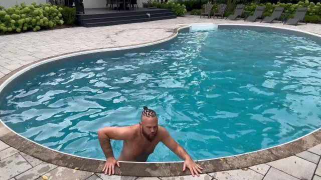 Skinny dipping neighbour’s