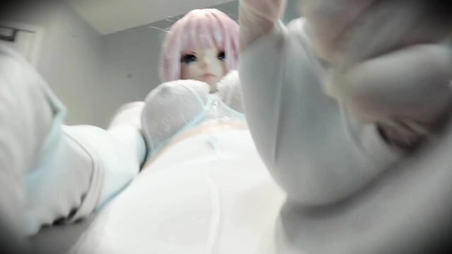 Pinky Pt2! Getting closer look your masked anime girlfriend tight rubber body!