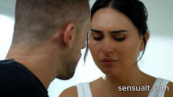 Stunning brunette tranny girl seduces friend loves being fucked doggy style Roman Todd, Ember Fiera