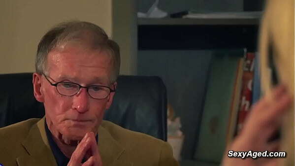 employer fucks blonde office