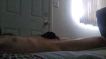 Stomach bulge from 14 inch dong with vibrator