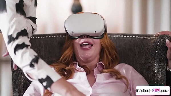 Lesbian staffs fuck busty milf client