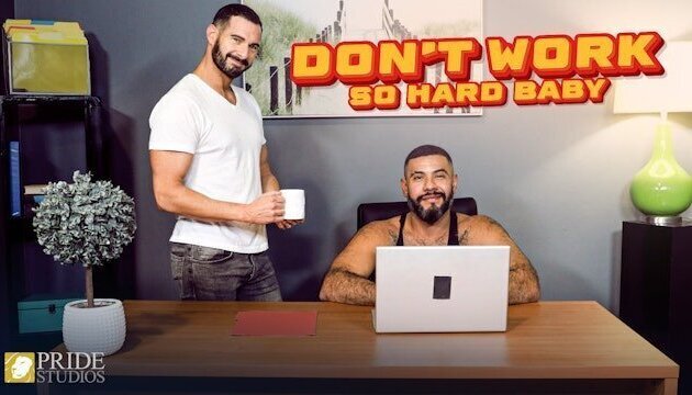 PrideStudios Bear Puts Work Aside Bareback Hard