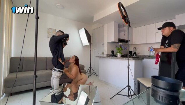 Follo fotogrado frente esposo, tiene enorme polla viene boca