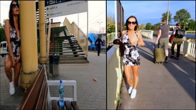 pissed masturbated orgasm train station