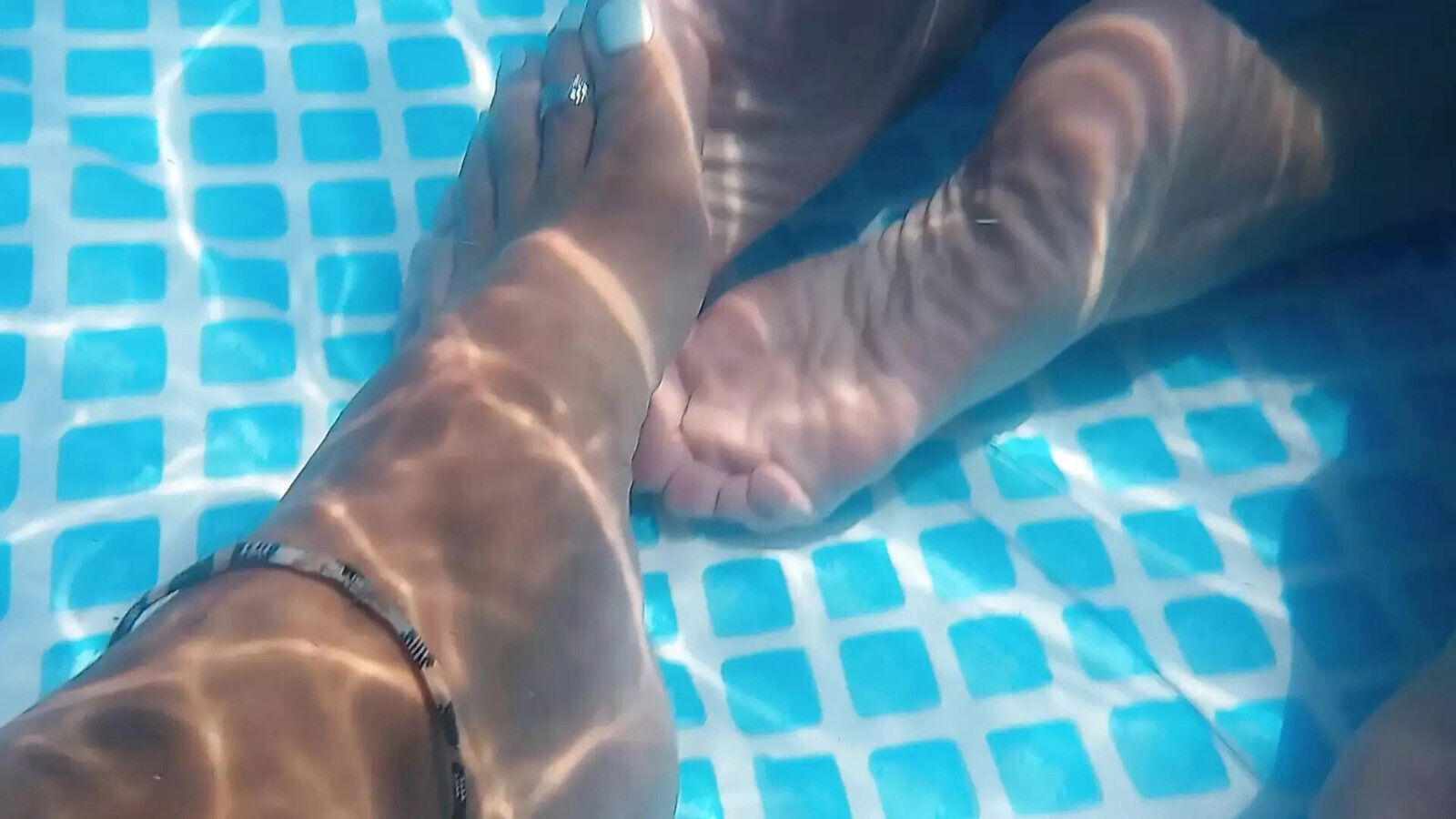 Under water foot play