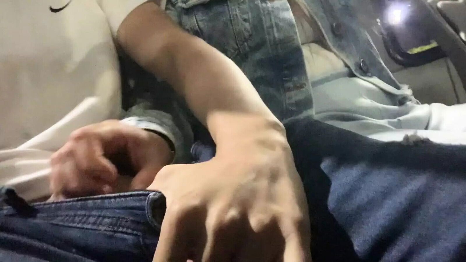 Flash dick woman touches